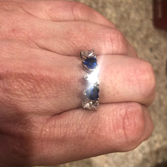 NWT Diamonique x Kathy Levine Happy Hearts Ring Size 7 - Picture 4 of 6